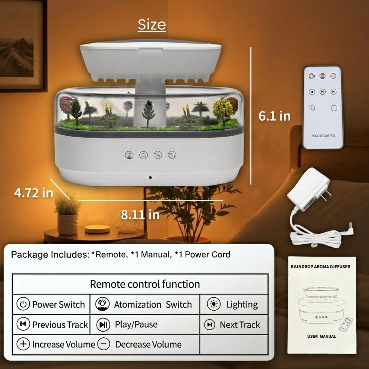 Rainfall Aroma Diffuser Lumezaar
