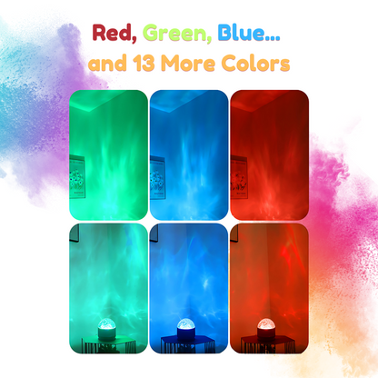 16-Color Galaxy Water Ripple Light