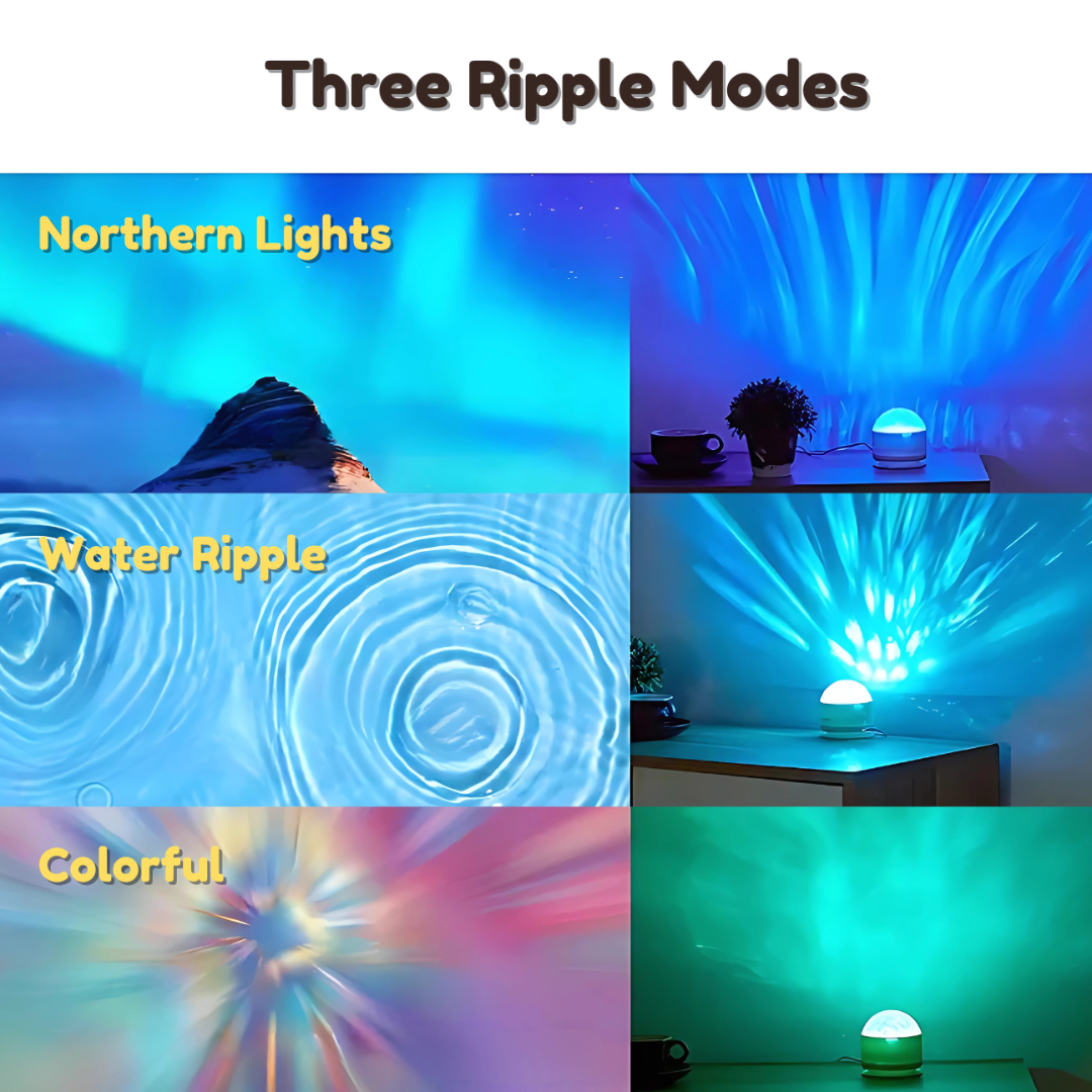 16-Color Galaxy Water Ripple Light