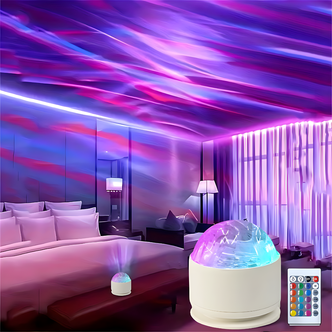 16-Color Galaxy Water Ripple Light